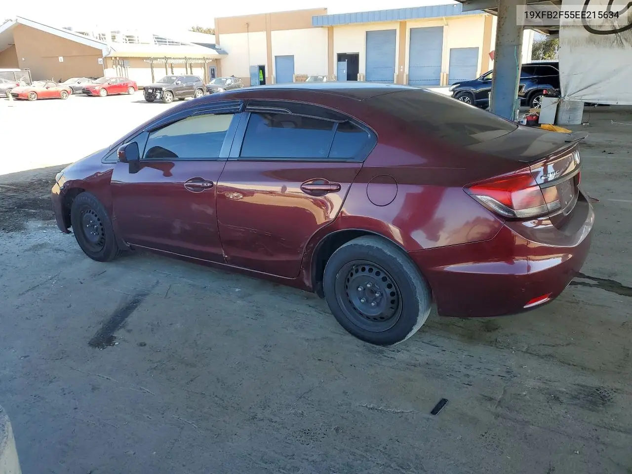 2014 HONDA CIVIC VIN 19XFB2F55EE215634 — фото 2