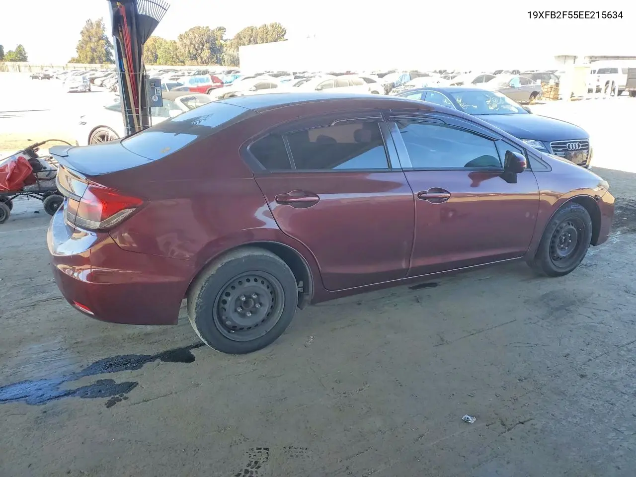 2014 HONDA CIVIC VIN 19XFB2F55EE215634 — фото 3