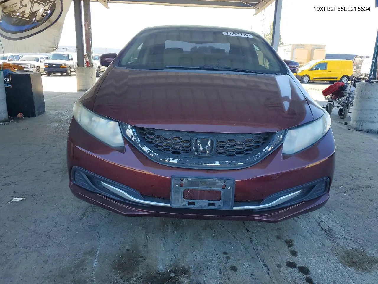 2014 HONDA CIVIC VIN 19XFB2F55EE215634 — фото 5