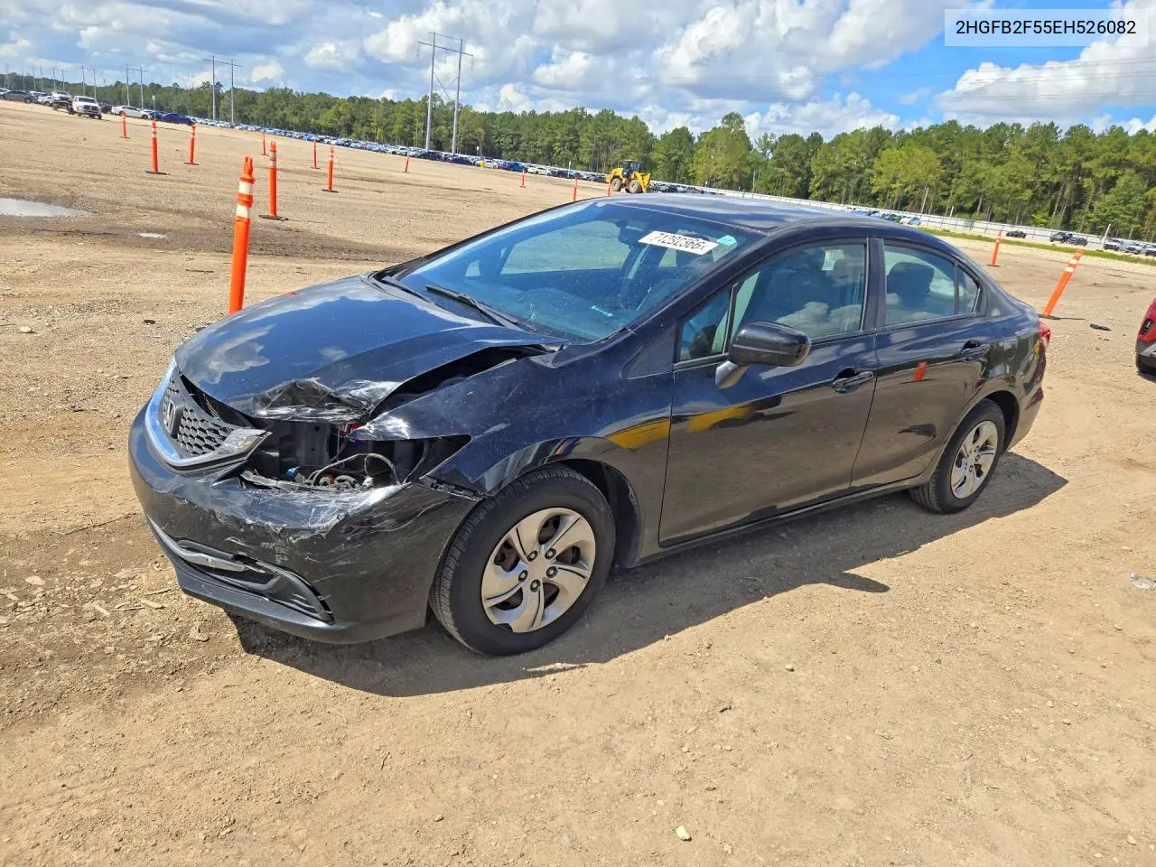 HONDA CIVIC 2014, VIN 2HGFB2F55EH526082