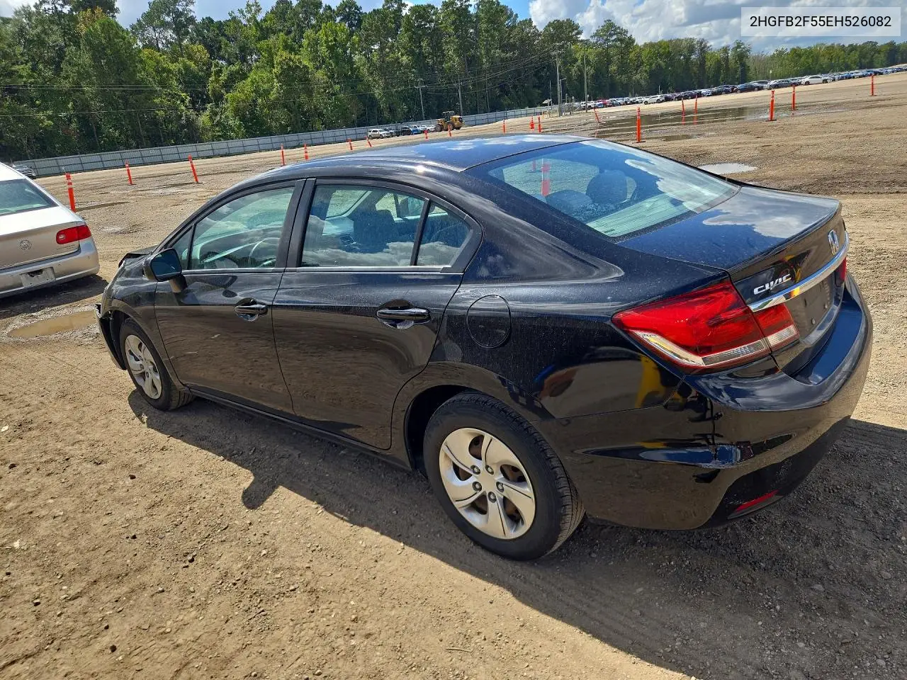 2014 HONDA CIVIC VIN 2HGFB2F55EH526082 — фото 2
