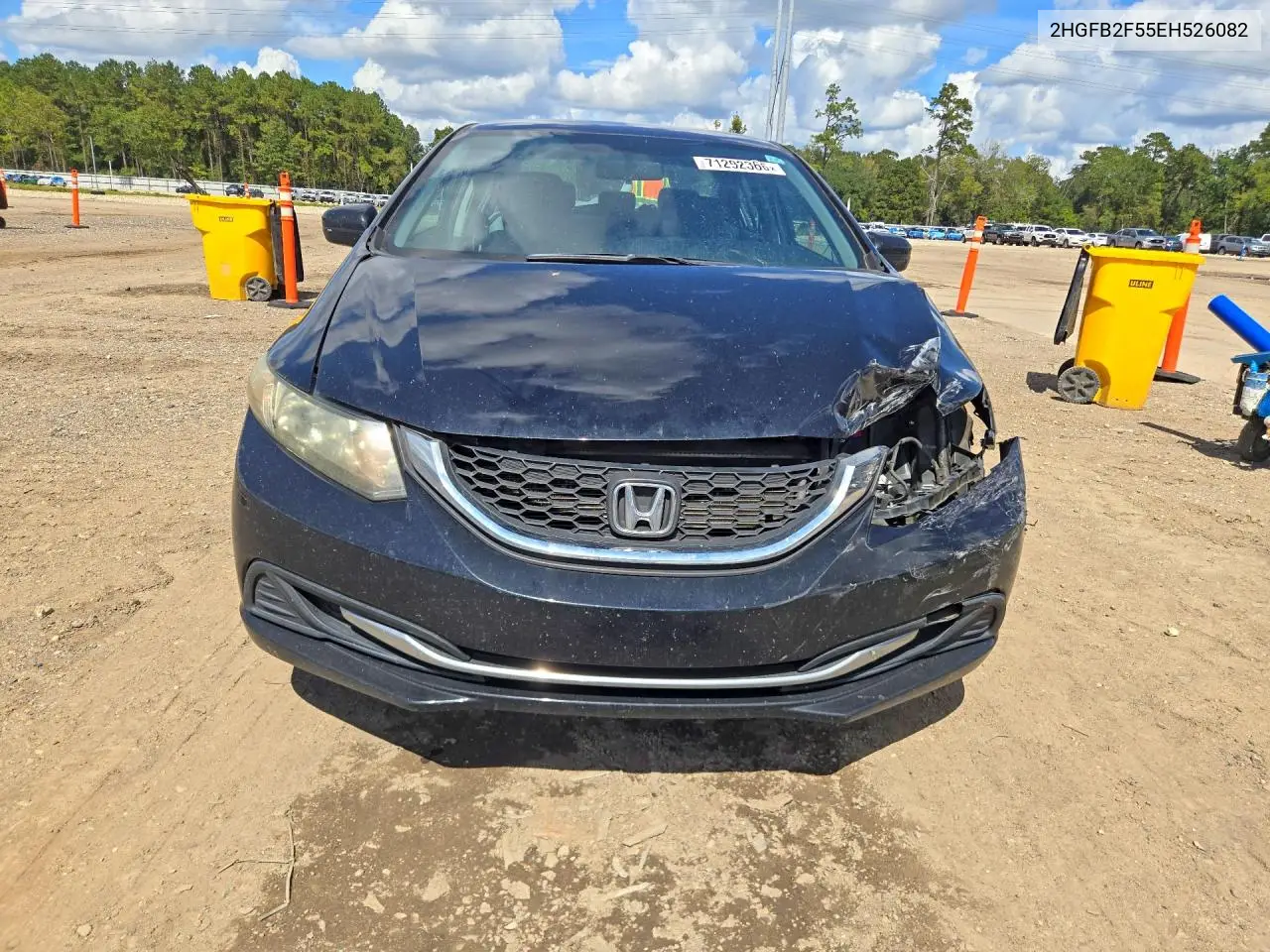 2014 HONDA CIVIC VIN 2HGFB2F55EH526082 — фото 5