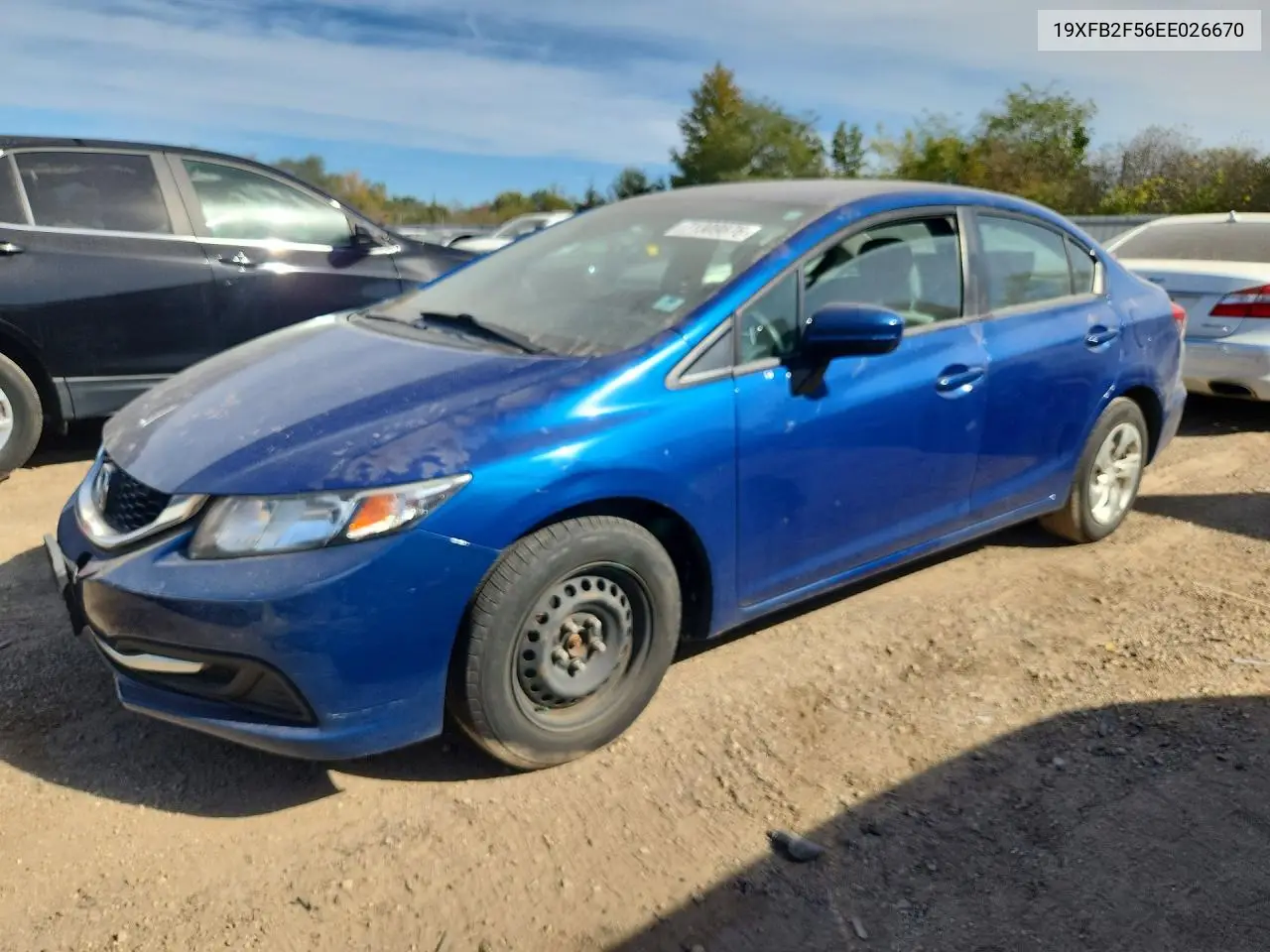 HONDA CIVIC 2014, VIN 19XFB2F56EE026670