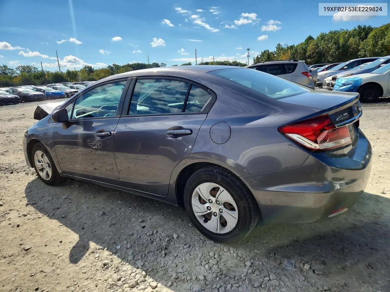2014 HONDA CIVIC VIN 19XFB2F53EE229824 — фото 2