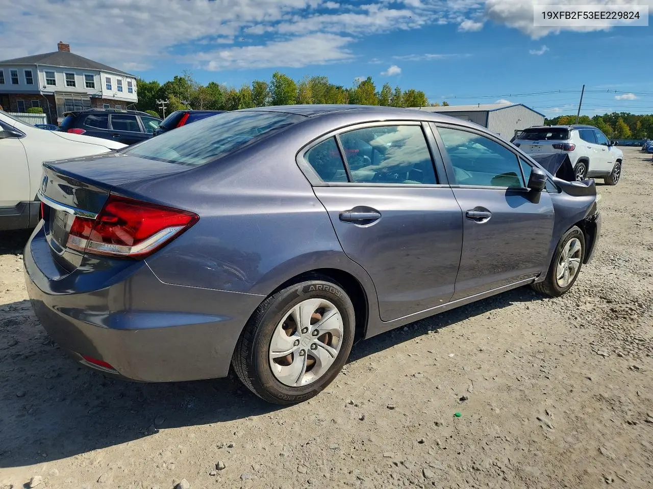2014 HONDA CIVIC VIN 19XFB2F53EE229824 — фото 3