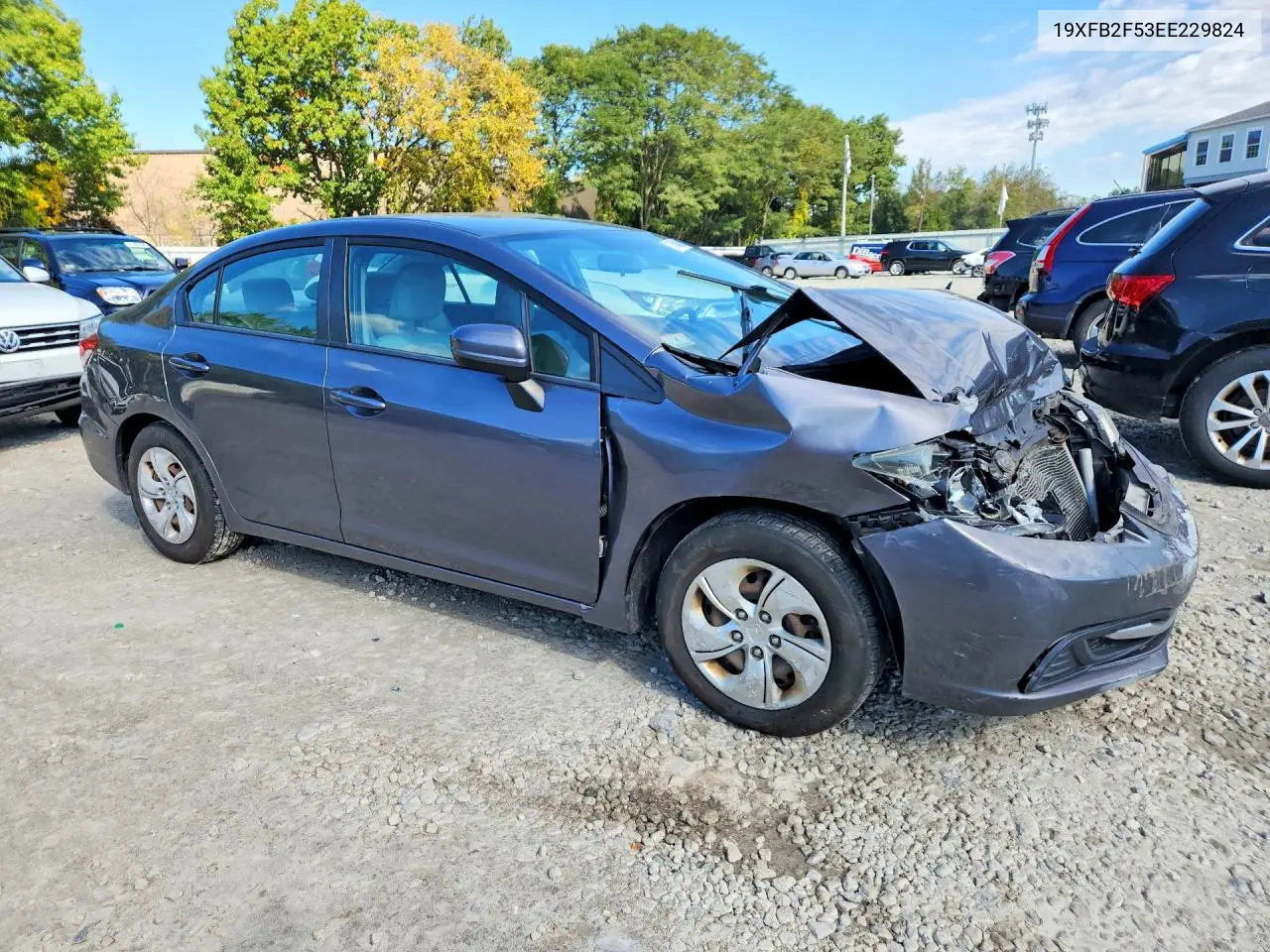 2014 HONDA CIVIC VIN 19XFB2F53EE229824 — фото 4