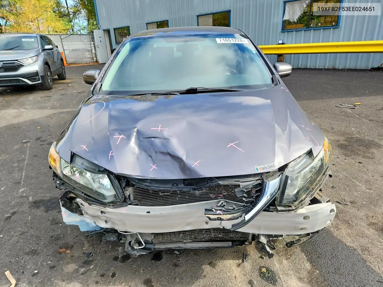 2014 HONDA CIVIC VIN 19XFB2F53EE024651 — фото 5