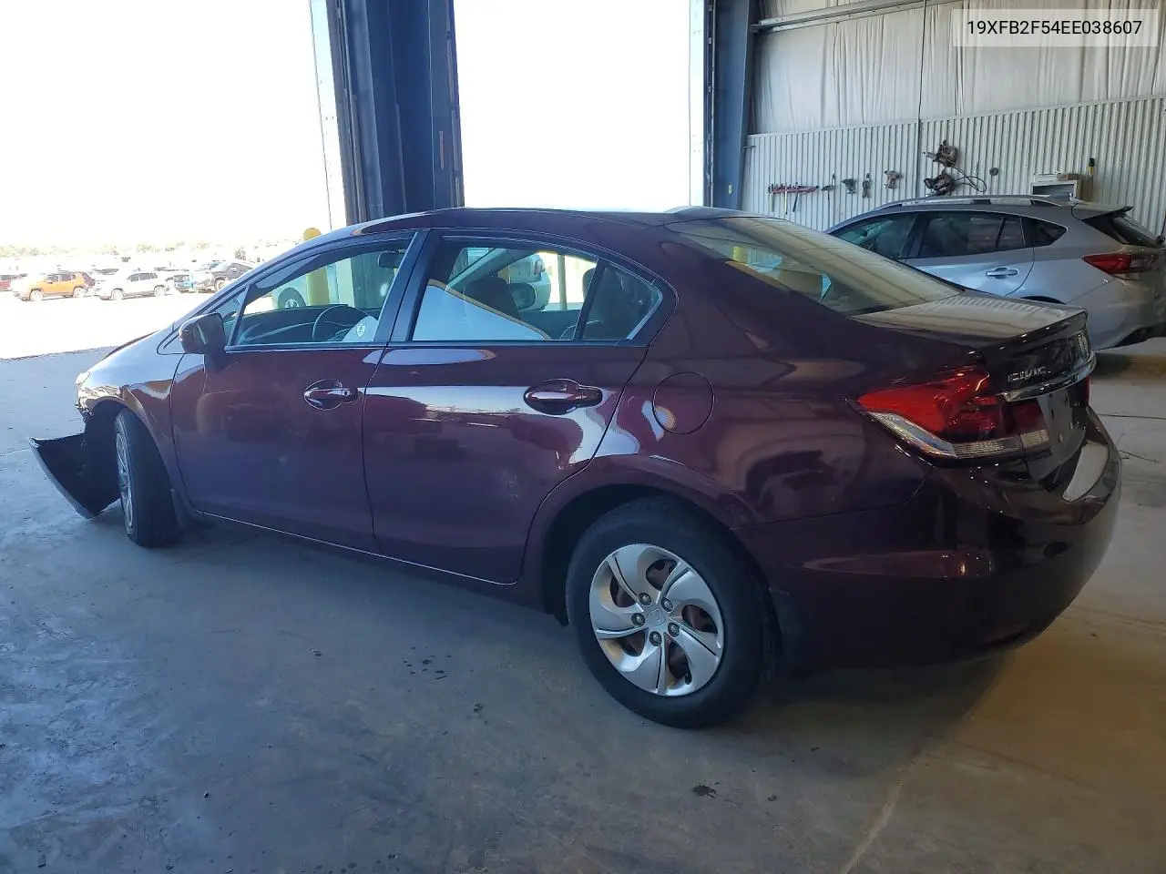 2014 HONDA CIVIC VIN 19XFB2F54EE038607 — фото 2