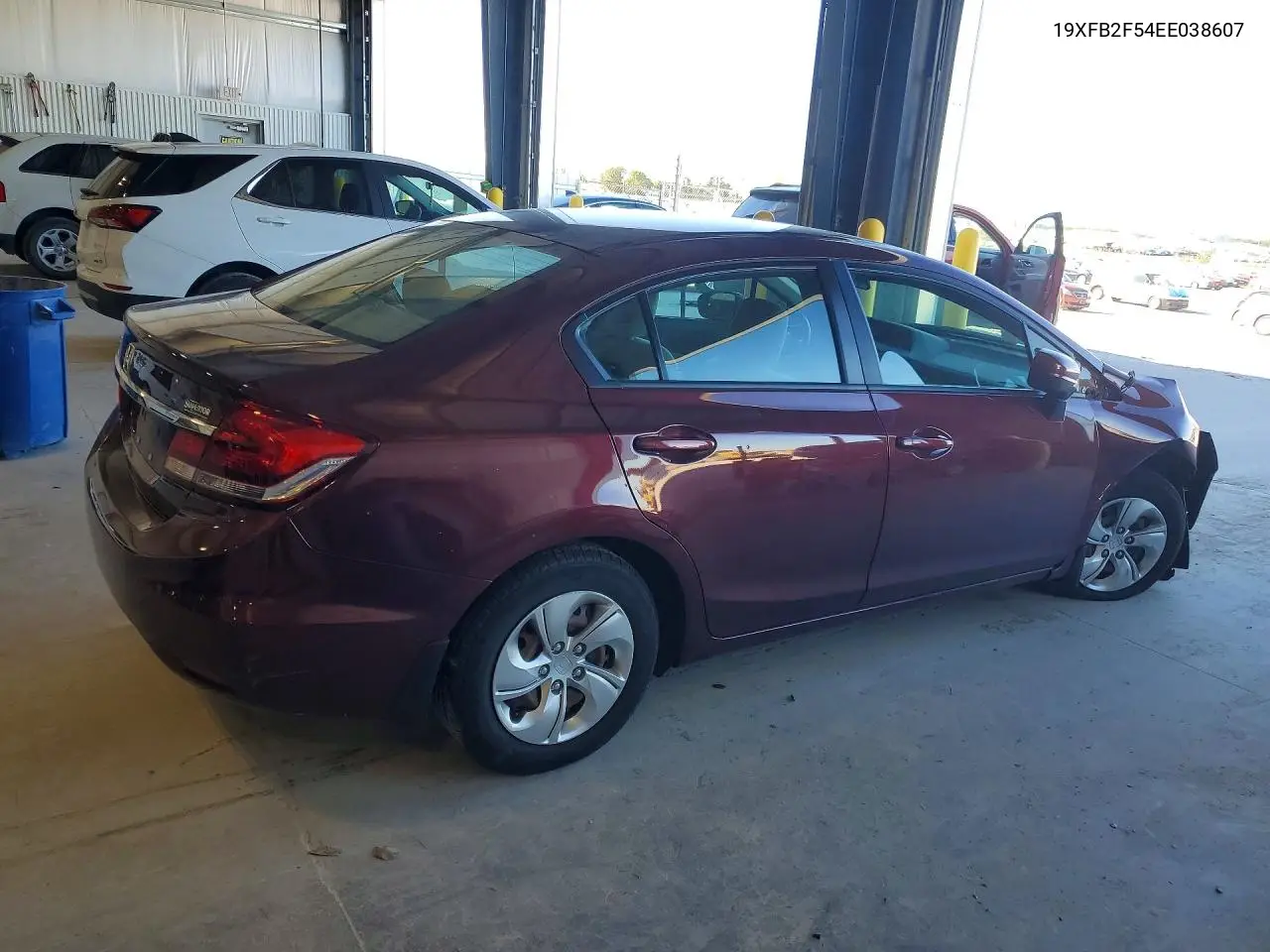 2014 HONDA CIVIC VIN 19XFB2F54EE038607 — фото 3