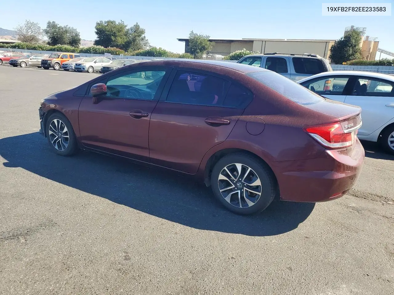2014 HONDA CIVIC VIN 19XFB2F82EE233583 — фото 2