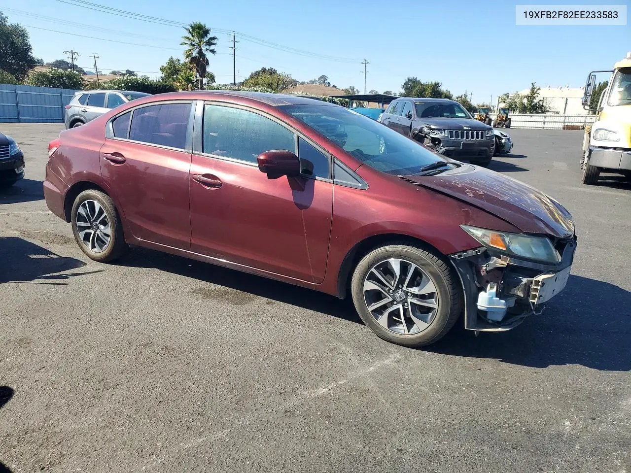 2014 HONDA CIVIC VIN 19XFB2F82EE233583 — фото 4