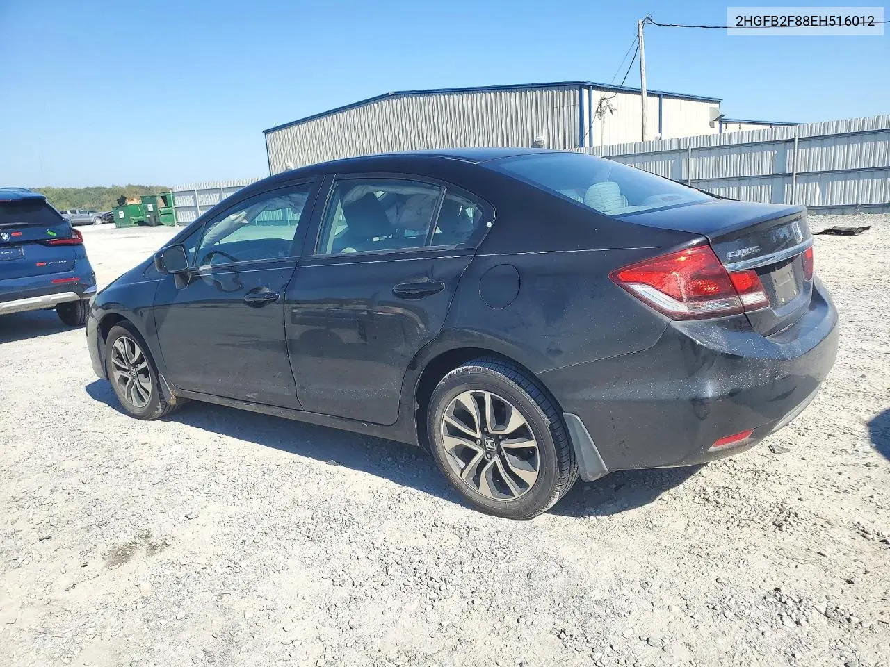 2014 HONDA CIVIC VIN 2HGFB2F88EH516012 — фото 2