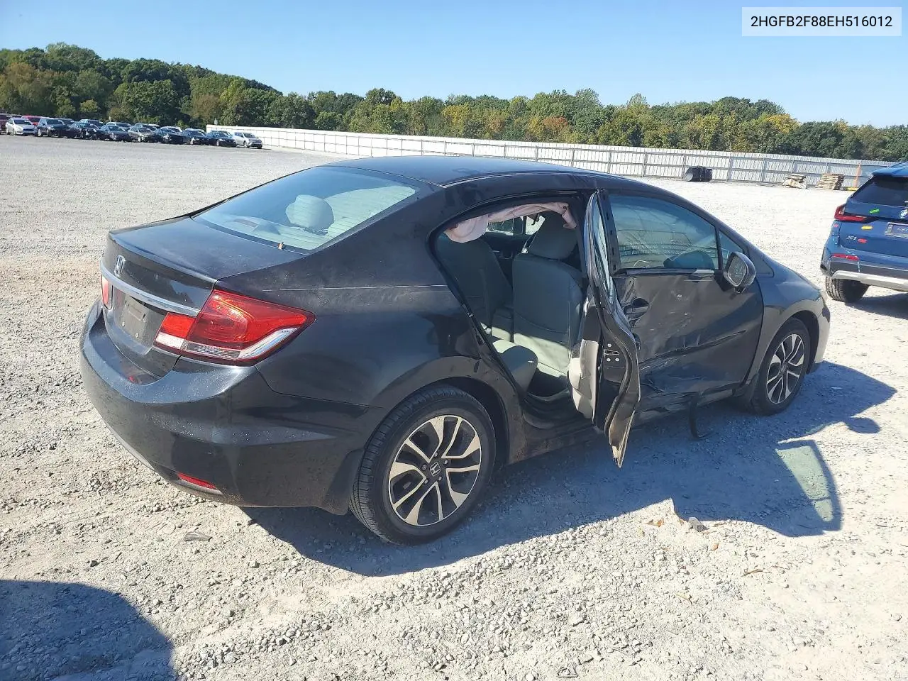 2014 HONDA CIVIC VIN 2HGFB2F88EH516012 — фото 3