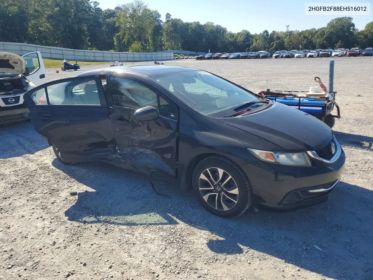 2014 HONDA CIVIC VIN 2HGFB2F88EH516012 — фото 4