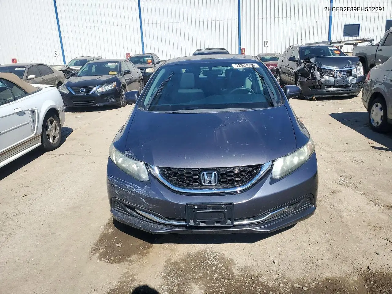 2014 HONDA CIVIC VIN 2HGFB2F89EH552291 — фото 5