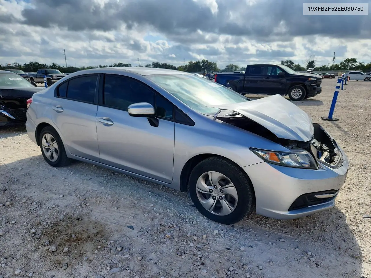 2014 HONDA CIVIC VIN 19XFB2F52EE030750 — фото 4