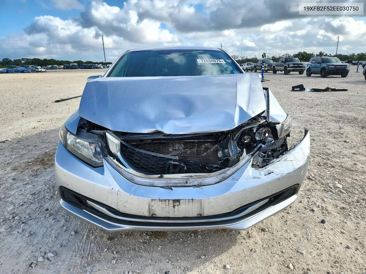 2014 HONDA CIVIC VIN 19XFB2F52EE030750 — фото 5