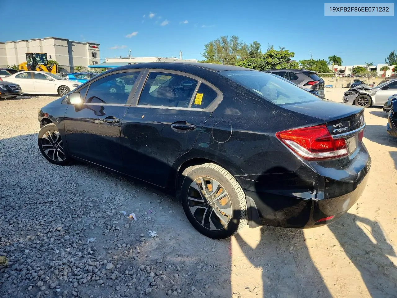2014 HONDA CIVIC VIN 19XFB2F86EE071232 — фото 2