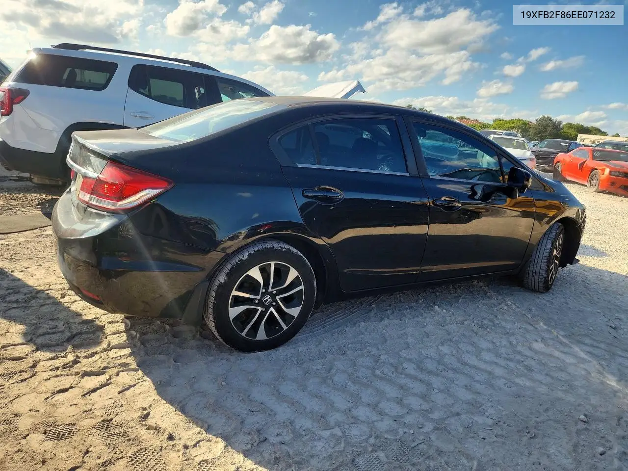 2014 HONDA CIVIC VIN 19XFB2F86EE071232 — фото 3