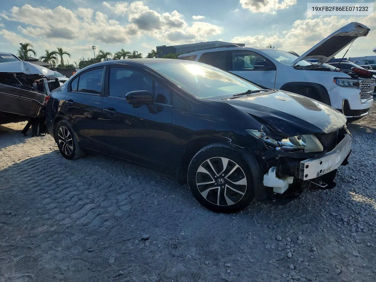 2014 HONDA CIVIC VIN 19XFB2F86EE071232 — фото 4