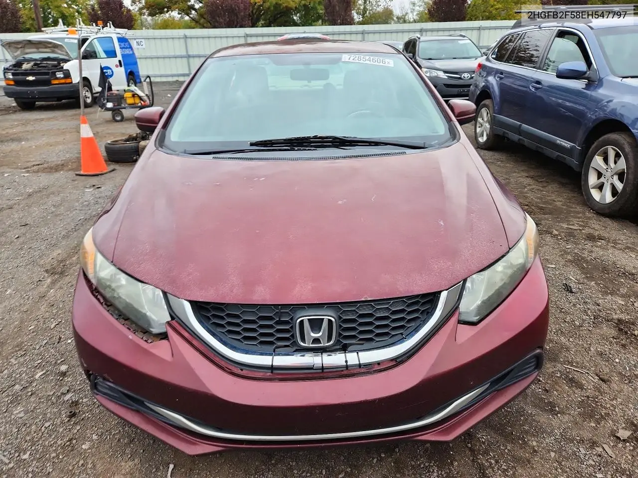 2014 HONDA CIVIC VIN 2HGFB2F58EH547797 — фото 5
