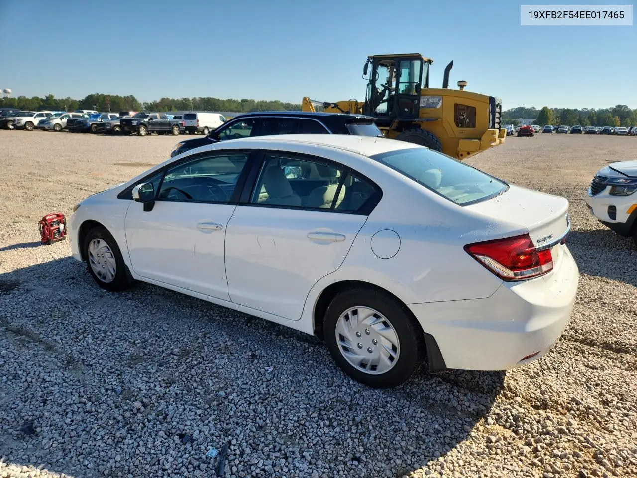 2014 HONDA CIVIC VIN 19XFB2F54EE017465 — фото 2