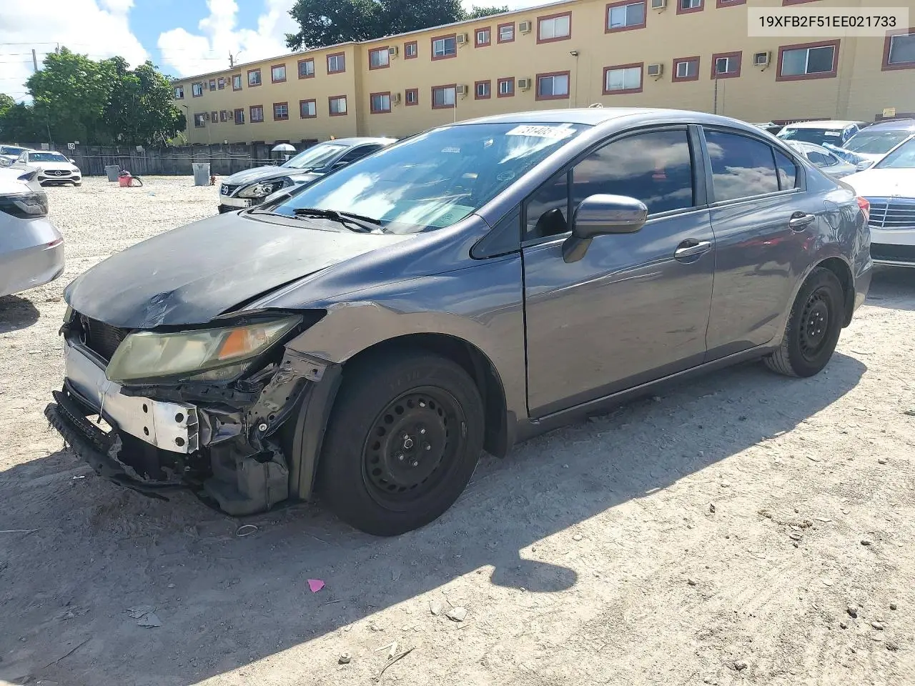 HONDA CIVIC 2014, VIN 19XFB2F51EE021733