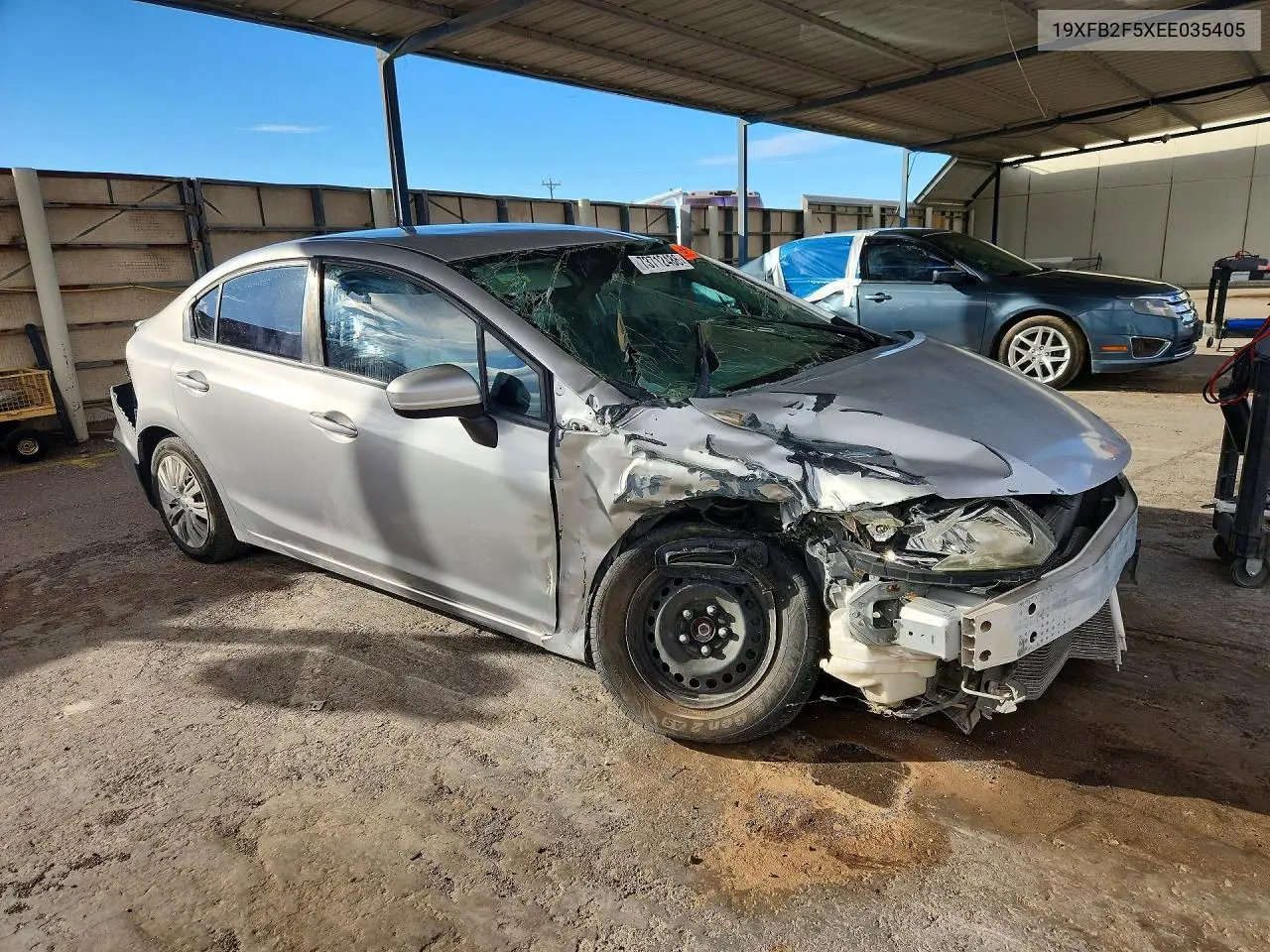 2014 HONDA CIVIC VIN 19XFB2F5XEE035405 — фото 4