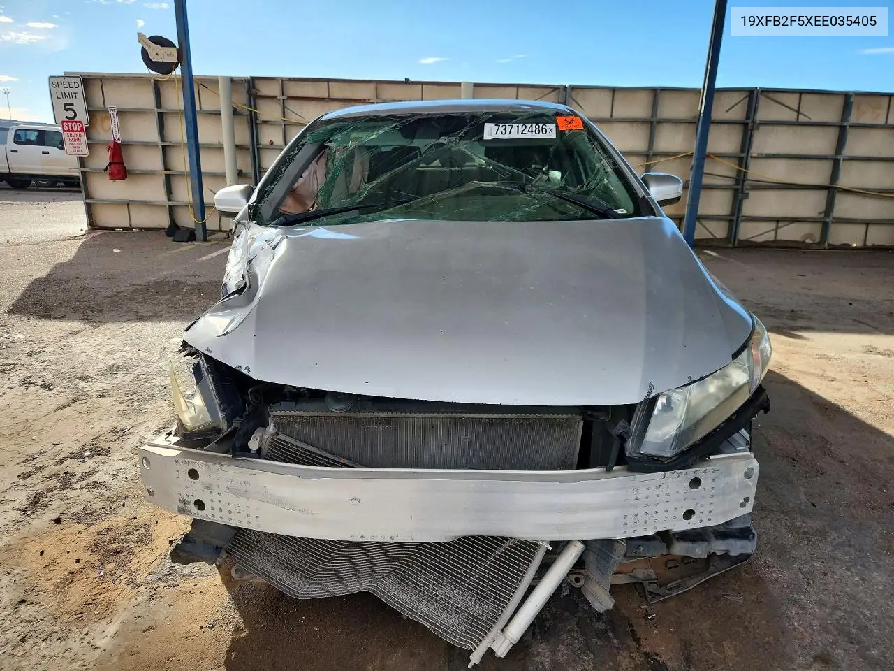 2014 HONDA CIVIC VIN 19XFB2F5XEE035405 — фото 5