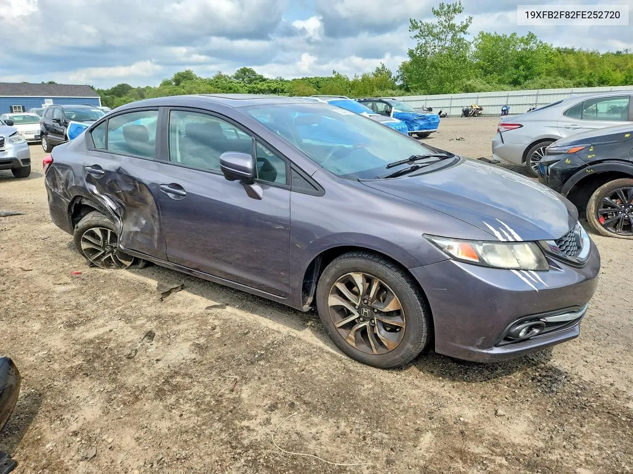 2015 HONDA CIVIC VIN 19XFB2F82FE252720 — фото 4