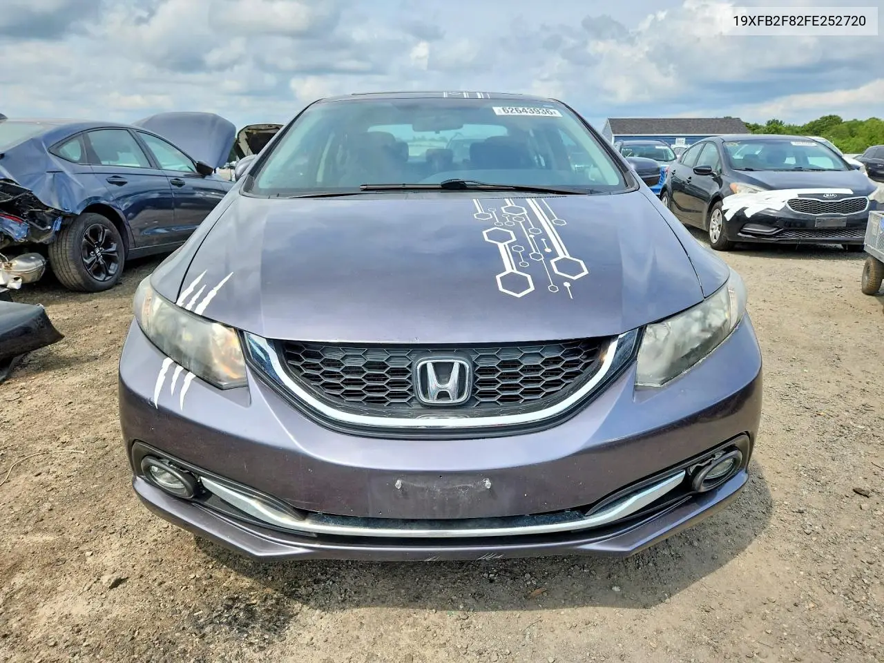 2015 HONDA CIVIC VIN 19XFB2F82FE252720 — фото 5