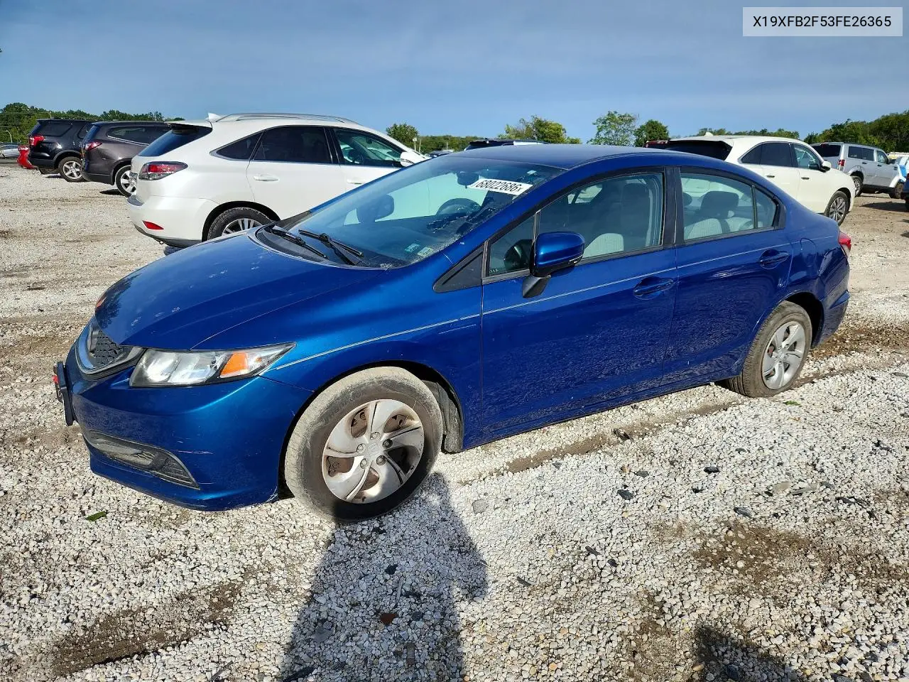 HONDA CIVIC 2015, VIN 19XFB2F53FE263652