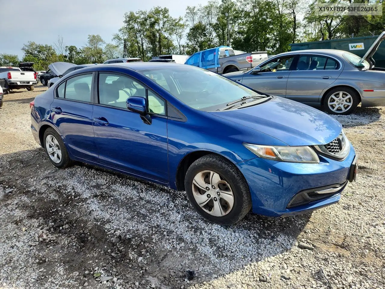 2015 HONDA CIVIC VIN 19XFB2F53FE263652 — фото 4