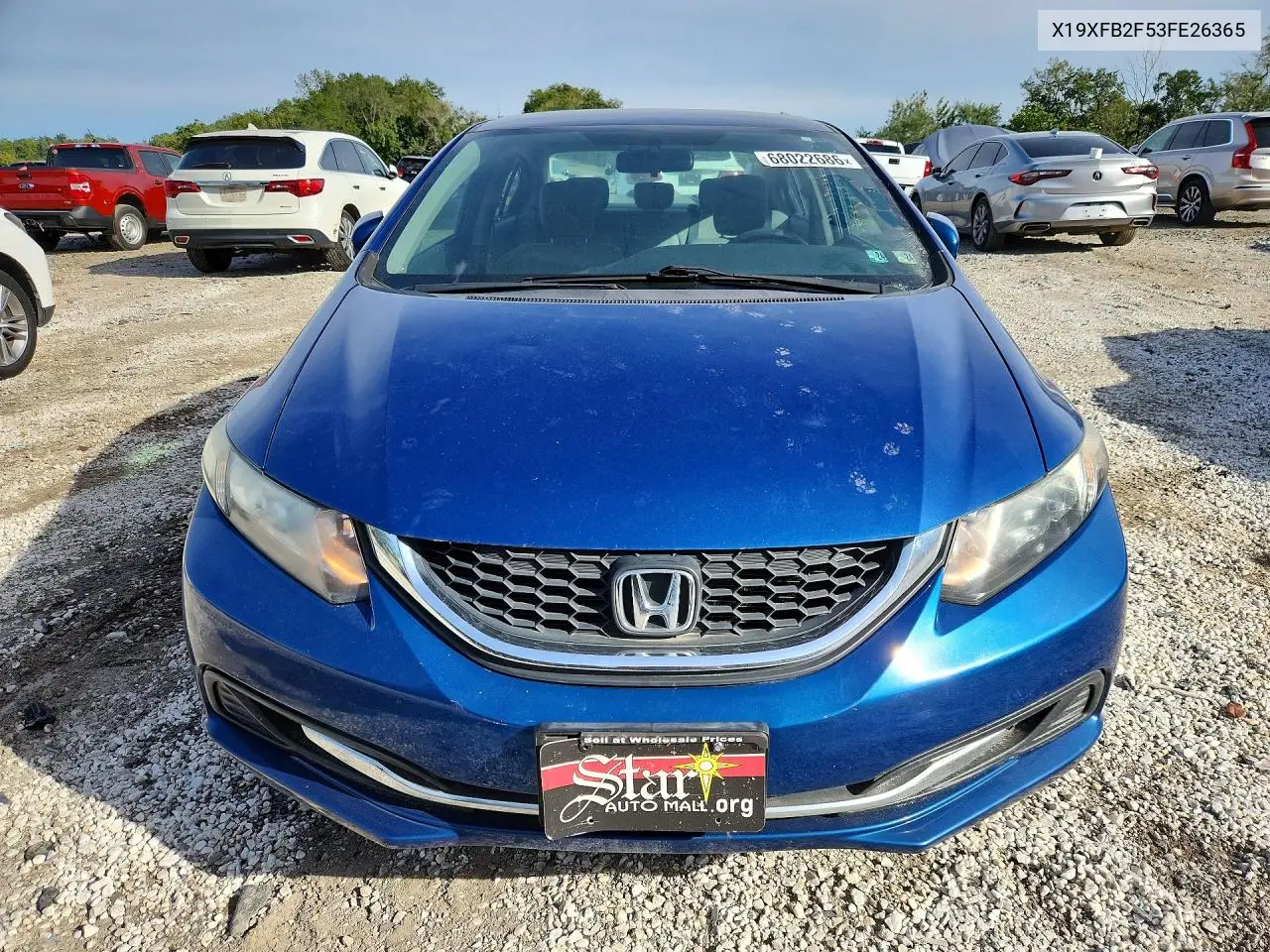 2015 HONDA CIVIC VIN 19XFB2F53FE263652 — фото 5