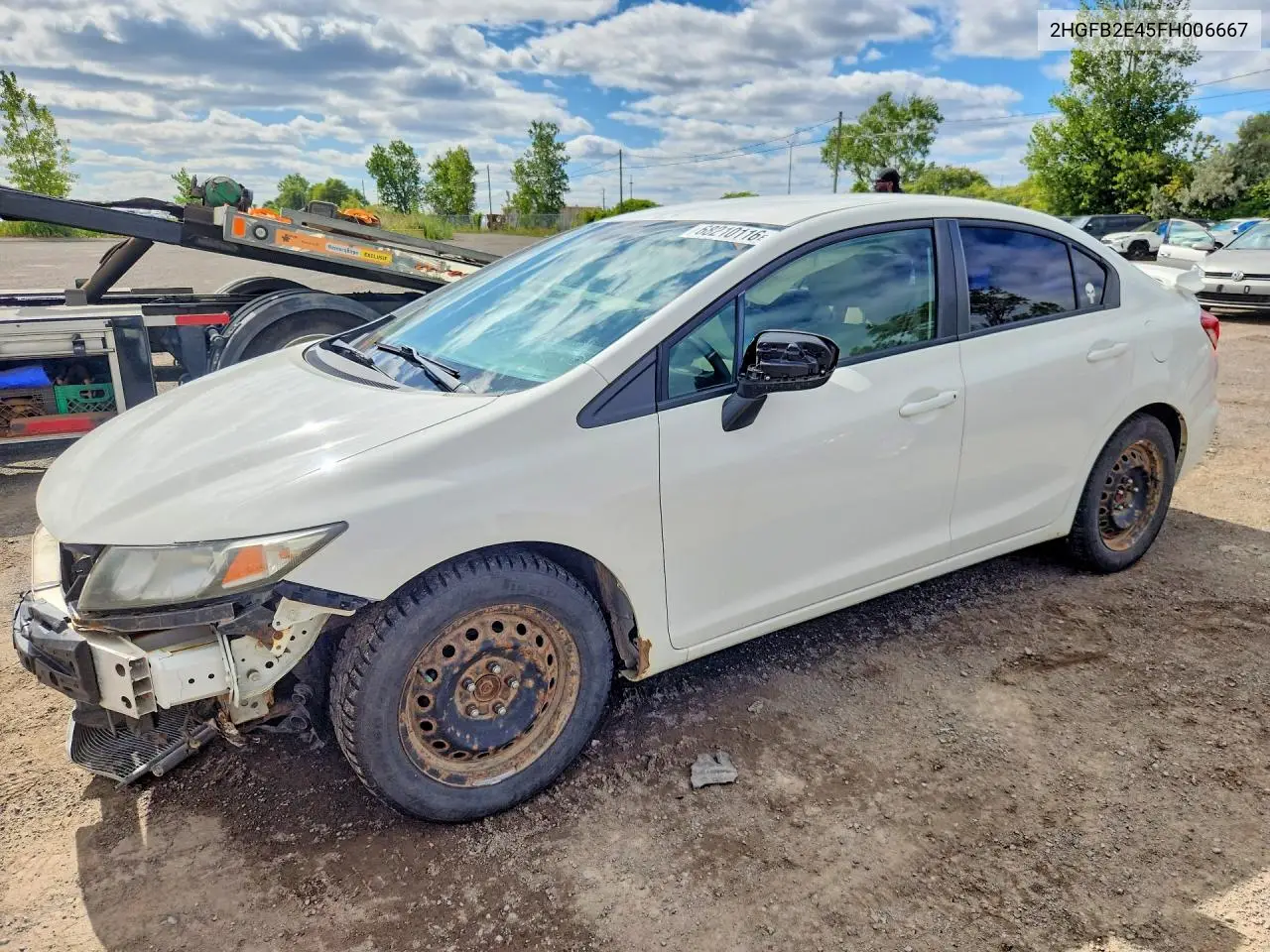 HONDA CIVIC 2015, VIN 2HGFB2E45FH006667