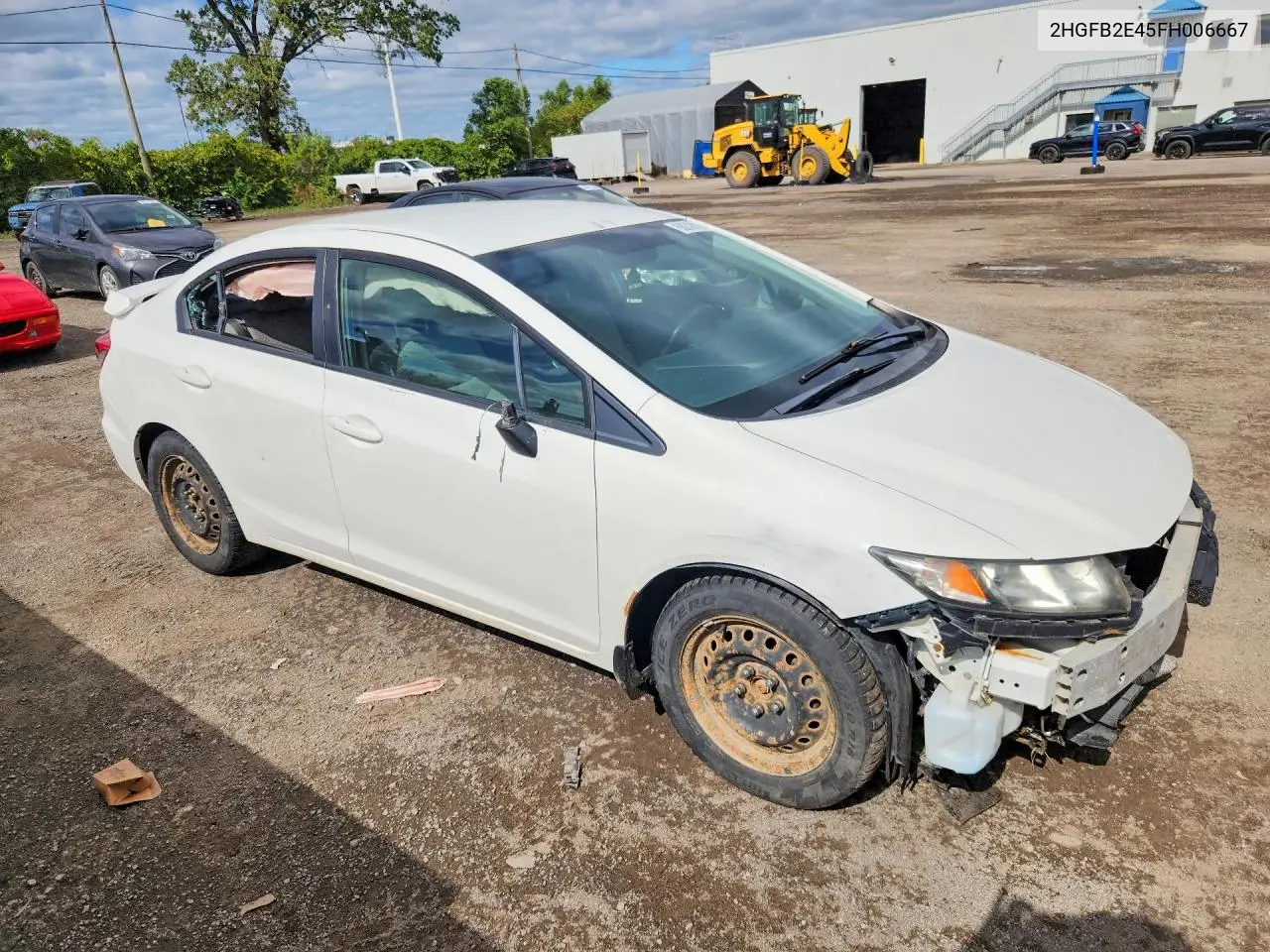 2015 HONDA CIVIC VIN 2HGFB2E45FH006667 — фото 4