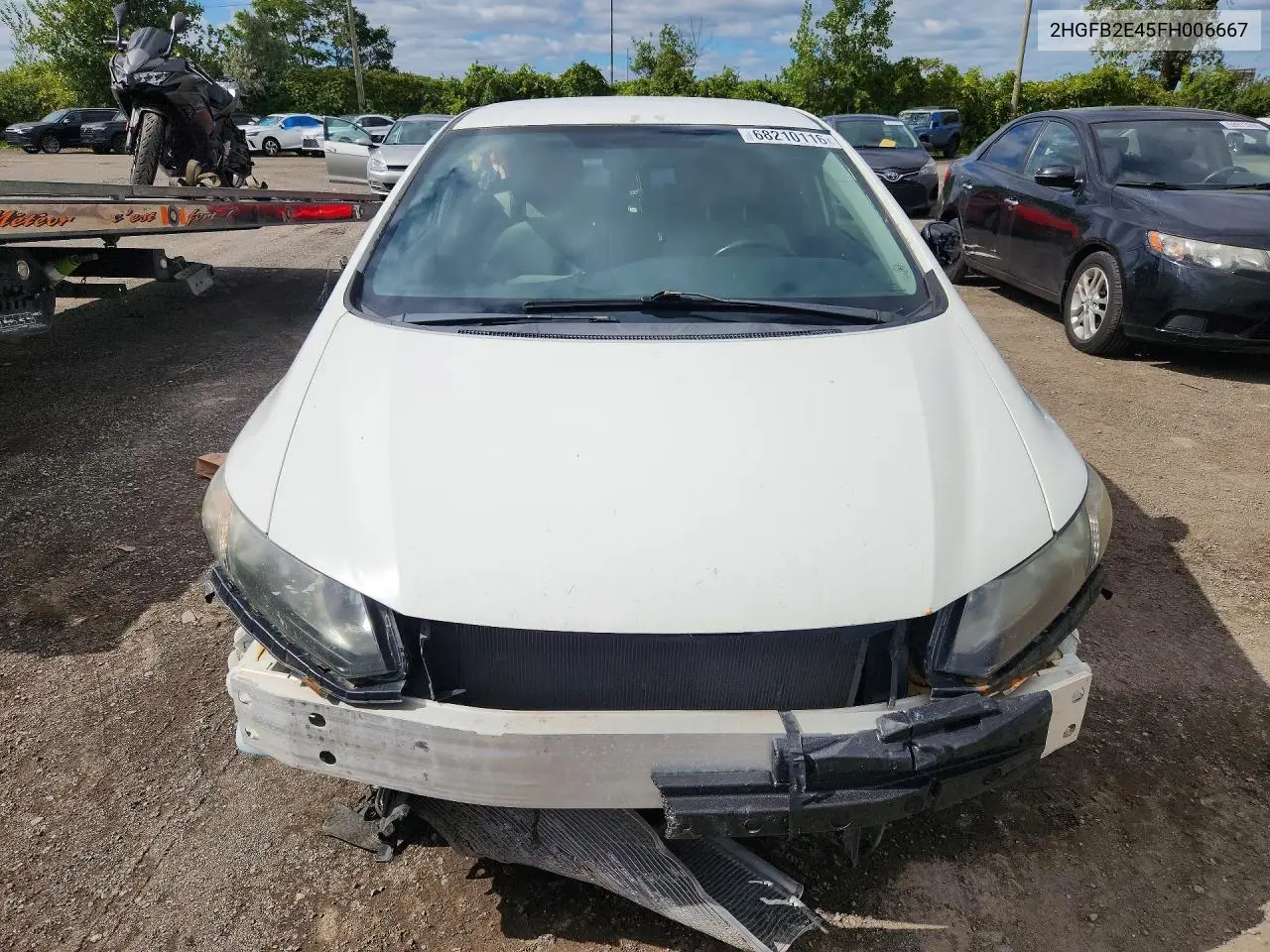 2015 HONDA CIVIC VIN 2HGFB2E45FH006667 — фото 5