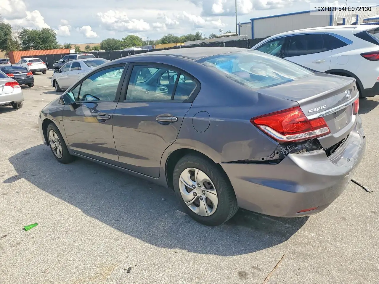 2015 HONDA CIVIC VIN 19XFB2F54FE072130 — фото 2