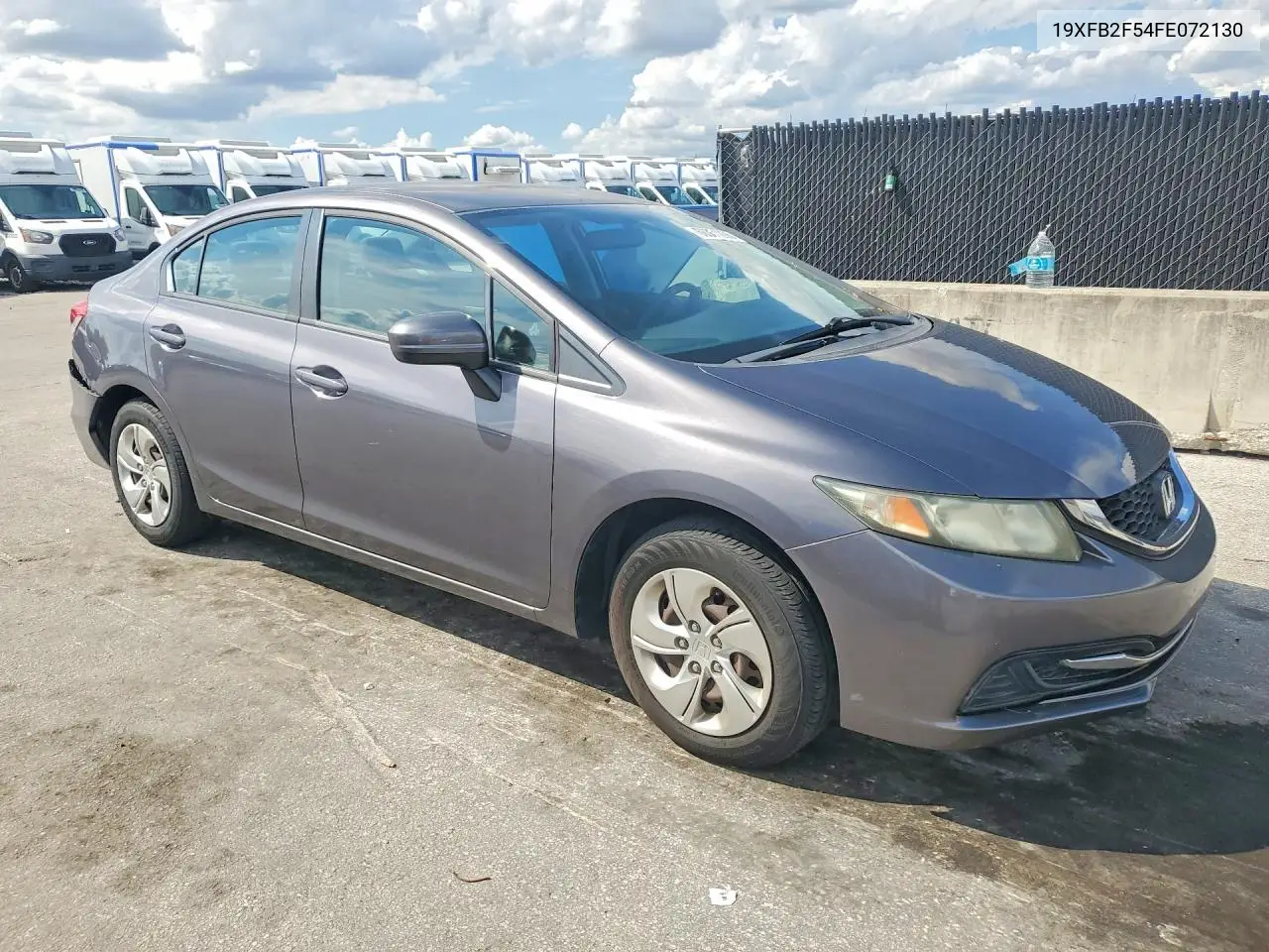 2015 HONDA CIVIC VIN 19XFB2F54FE072130 — фото 4