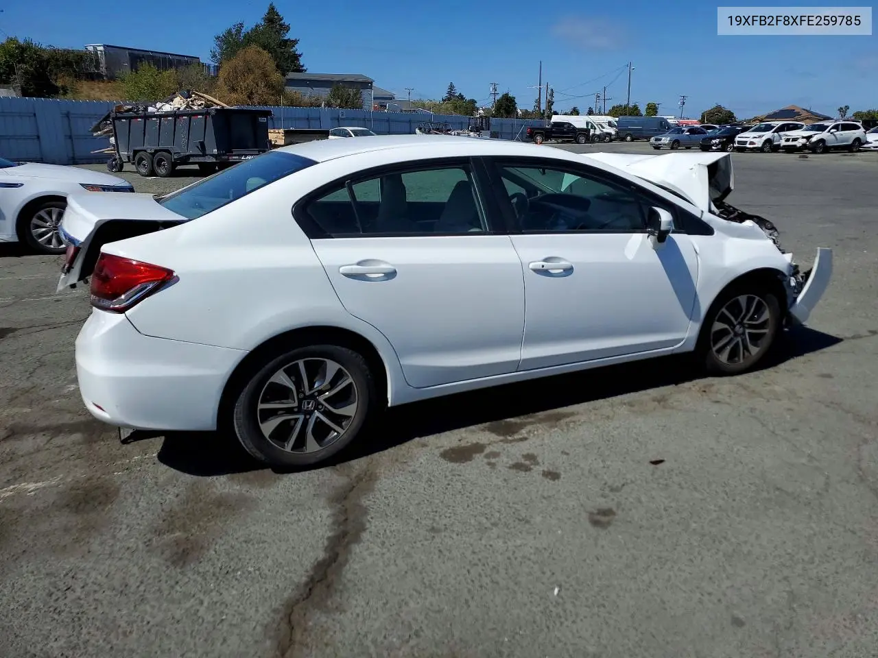 2015 HONDA CIVIC VIN 19XFB2F8XFE259785 — фото 3