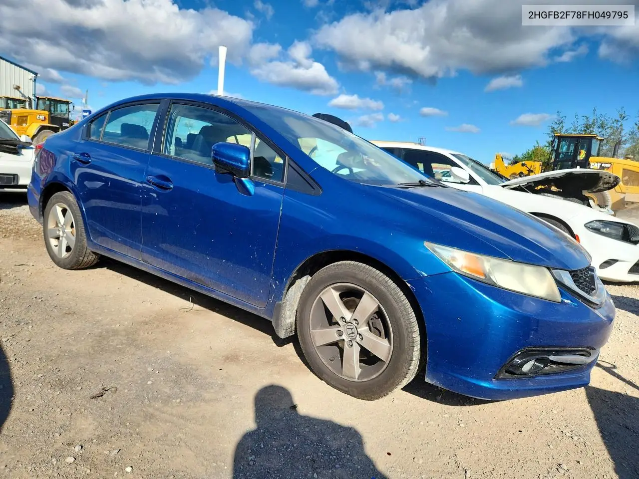 2015 HONDA CIVIC VIN 2HGFB2F78FH049795 — фото 4