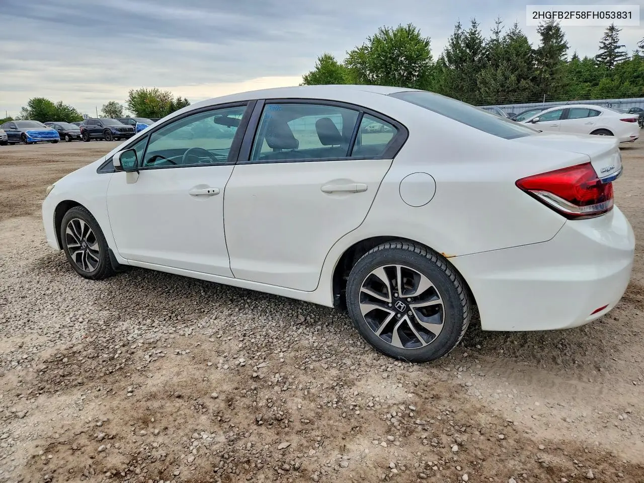 2015 HONDA CIVIC VIN 2HGFB2F58FH053831 — фото 2