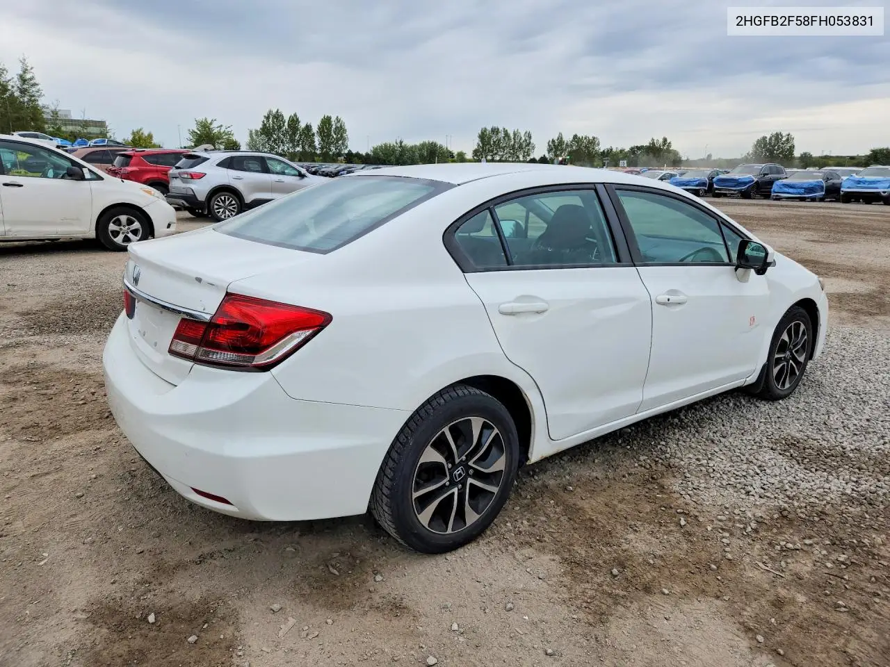 2015 HONDA CIVIC VIN 2HGFB2F58FH053831 — фото 3