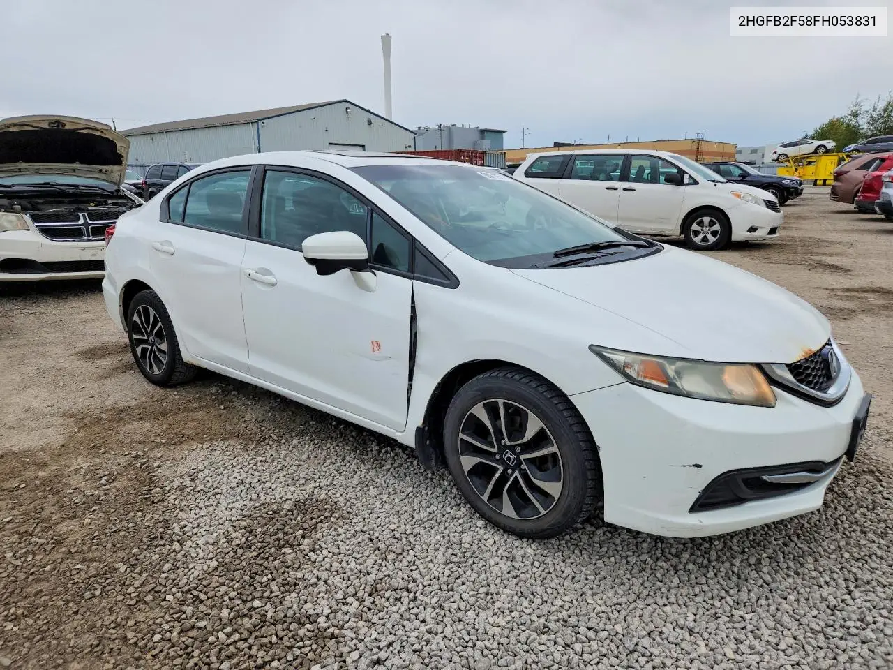 2015 HONDA CIVIC VIN 2HGFB2F58FH053831 — фото 4