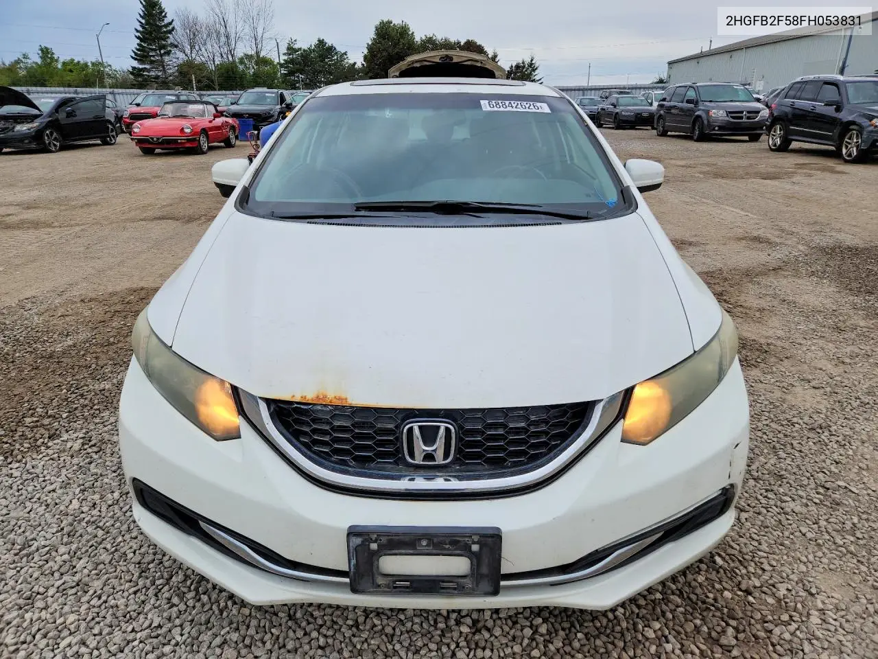 2015 HONDA CIVIC VIN 2HGFB2F58FH053831 — фото 5