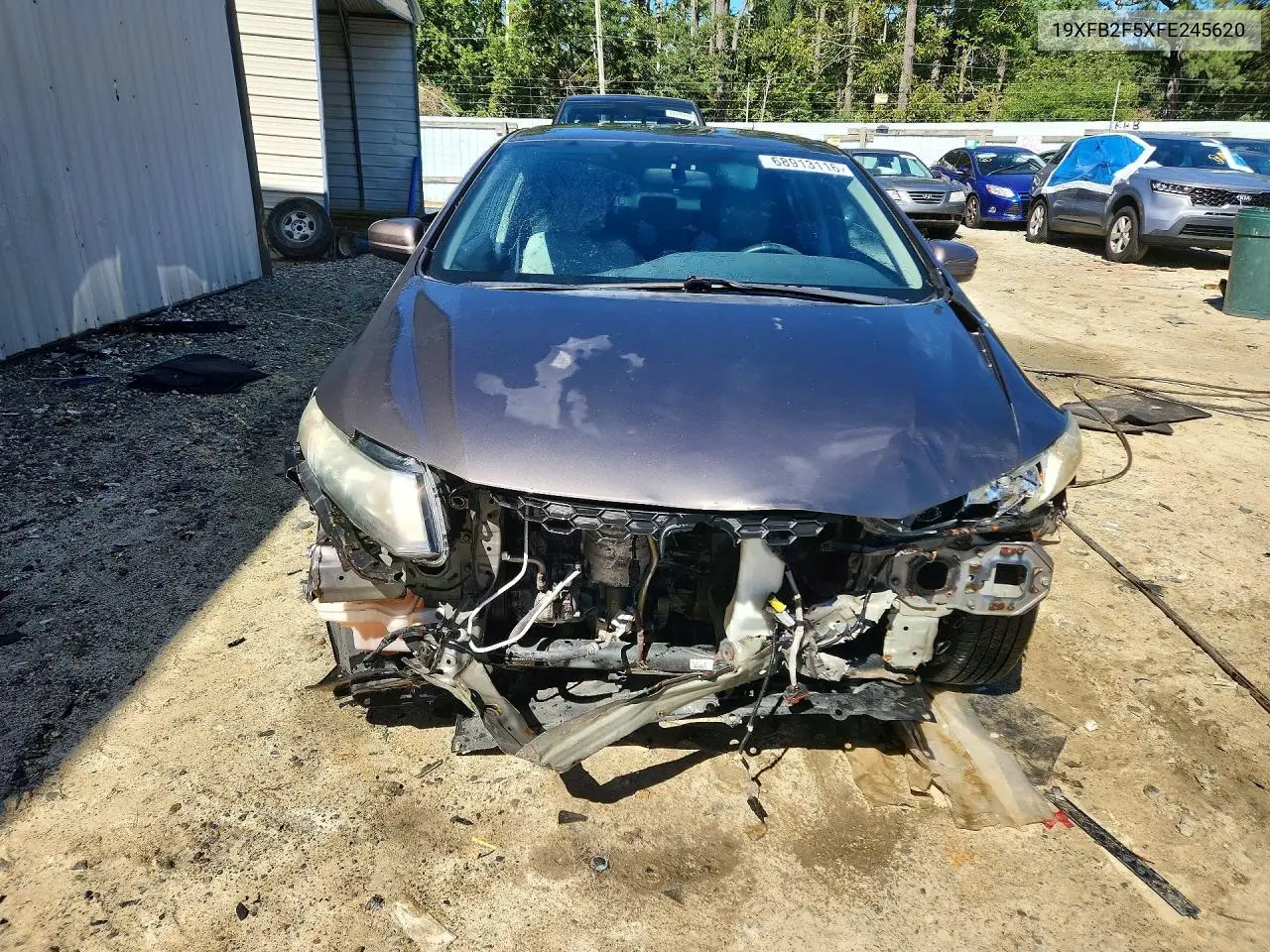2015 HONDA CIVIC VIN 19XFB2F5XFE245620 — фото 5