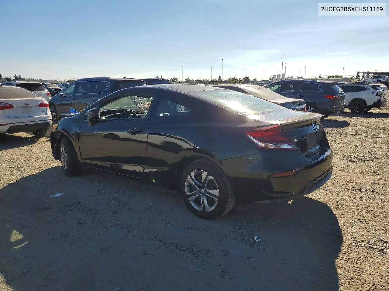 2015 HONDA CIVIC VIN 2HGFG3B5XFH511169 — фото 2