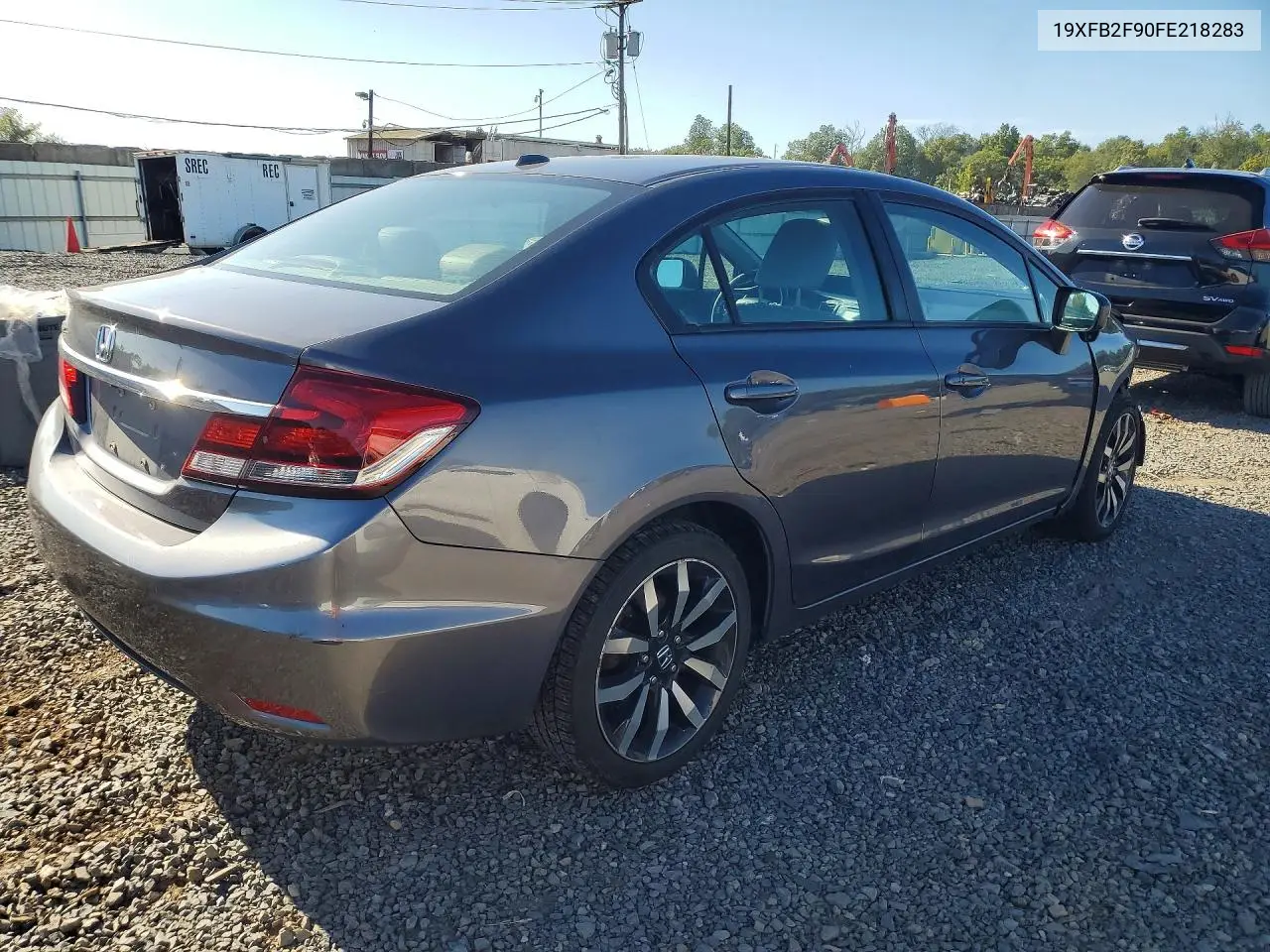 2015 HONDA CIVIC VIN 19XFB2F90FE218283 — фото 3