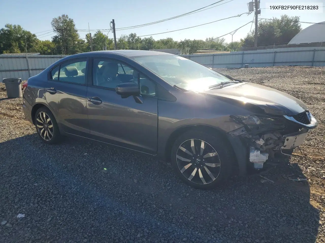 2015 HONDA CIVIC VIN 19XFB2F90FE218283 — фото 4