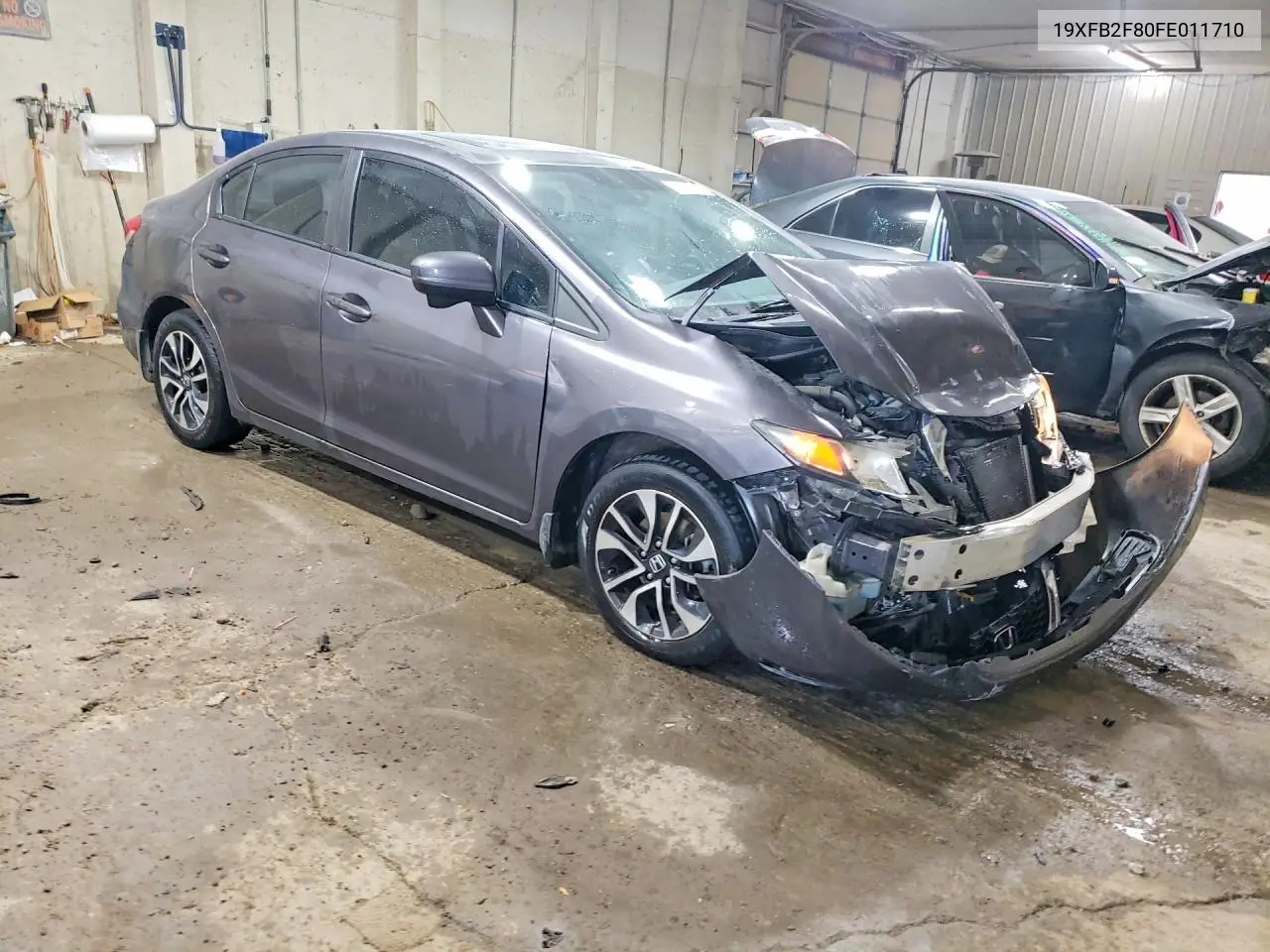 2015 HONDA CIVIC VIN 19XFB2F80FE011710 — фото 4